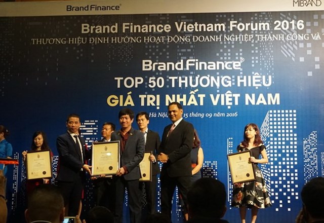 Vinacafé Biên Hòa có giá trị thương hiệu vô hình lớn nhất Việt Nam