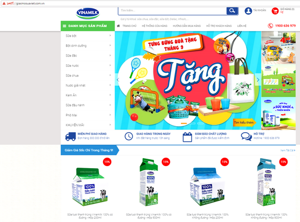 Vinamilk ra mắt website thương mại điện tử “Giấc mơ sữa Việt”
