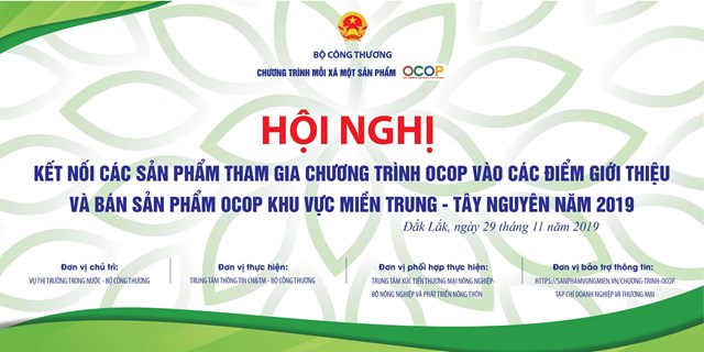 Ngày 29/11: Hội nghị OCOP khu vực Miền Trung - Tây Nguyên 