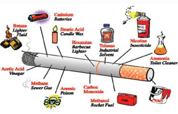 Những thành phần hóa học gây nghiện trong thuốc lá