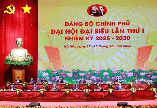 Đại hội Đảng bộ Chính phủ lần thứ I thành công rất tốt đẹp