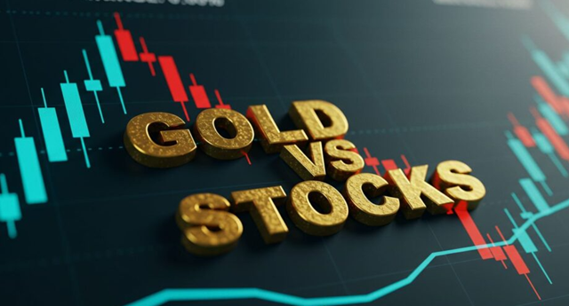 Vì sao vàng vượt Dow Jones trong cuộc đua lập ‘đỉnh’?