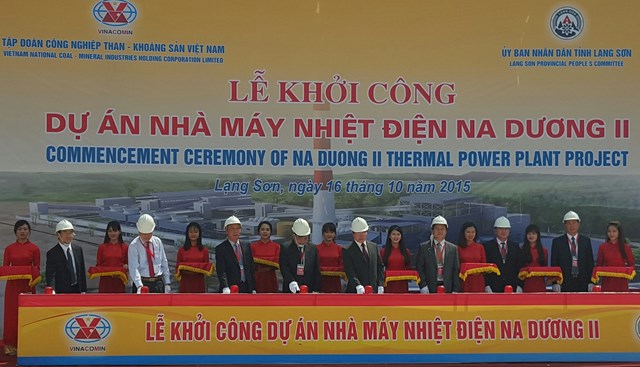 Điện lực Vinacomin khởi công dự án nhiệt điện Na Dương II