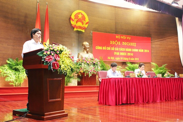 Đà Nẵng, Bộ GTVT dẫn đầu bảng xếp hạng Chỉ số cải cách hành chính 2014