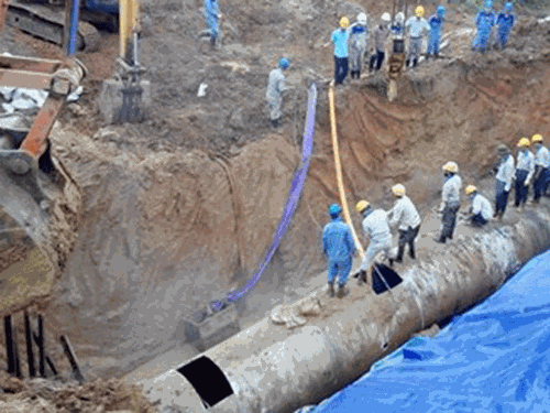 Khởi công xây dựng đường ống dẫn nước sông Đà số 2