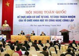 VBPL: Quy định cơ chế tự chủ của tổ chức khoa học và công nghệ công lập