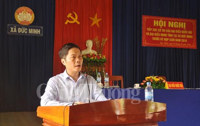 Bộ trưởng Bộ Công Thương Trần Tuấn Anh tiếp xúc cử tri tỉnh Quảng Ngãi
