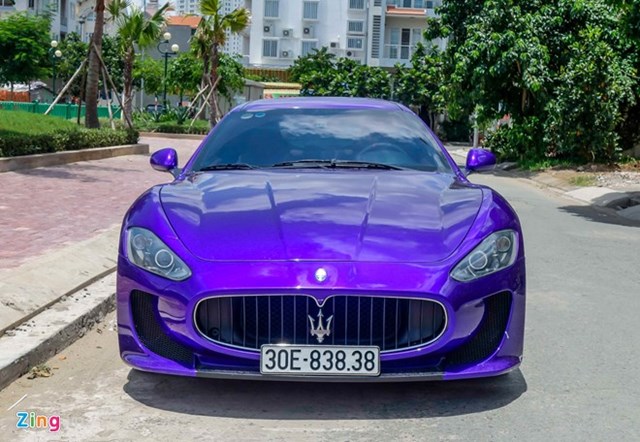 Maserati GranTurismo độ MC Stradale màu tím ở Sài Gòn