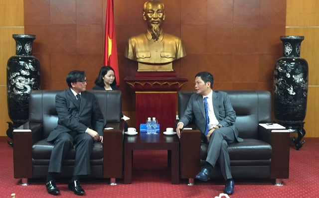 Bộ trưởng Trần Tuấn Anh tiếp Đại sứ Hoàng gia Thái Lan tại Việt Nam