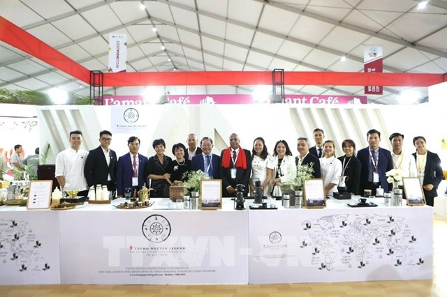 Cà phê Việt Nam khai trương gian hàng tại Triển lãm và Hội nghị cà phê quốc tế