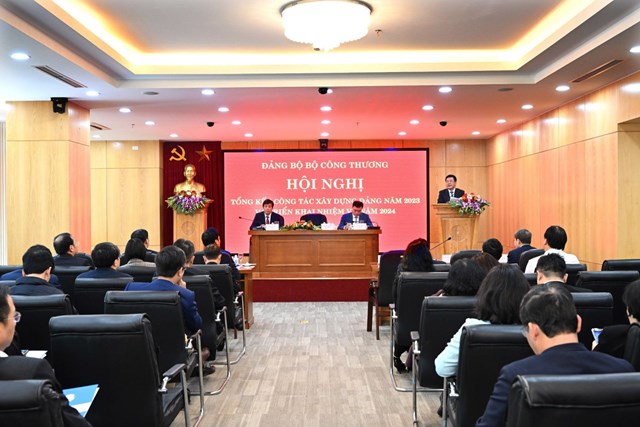 Đảng bộ Bộ Công Thương tổ chức Hội nghị tổng kết công tác xây dựng Đảng năm 2023