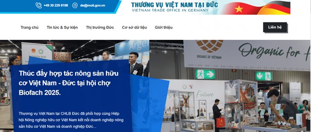 Giới thiệu website của Thương vụ Việt Nam tại CHLB Đức