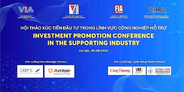 Sắp diễn ra Hội thảo xúc tiến đầu tư trong lĩnh vực công nghiệp hỗ trợ