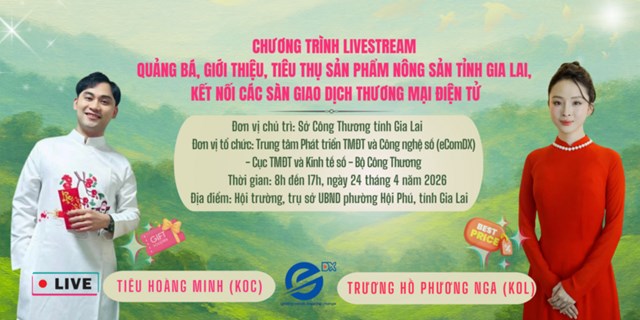 24/4: Sắp diễn ra phiên livestream quảng bá nông sản Gia Lai
