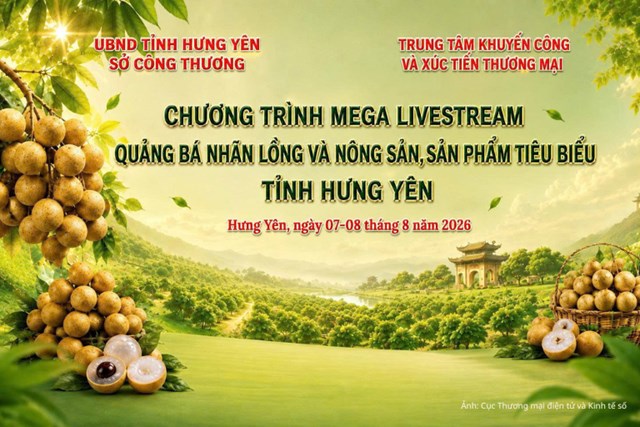 Thương mại điện tử tiếp sức tiêu thụ nhãn lồng Hưng Yên