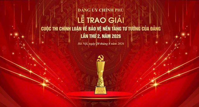 Hướng tới Lễ trao Giải Cuộc thi chính luận về bảo vệ nền tảng tư tưởng của Đảng trong Đảng bộ Chính phủ lần thứ 2