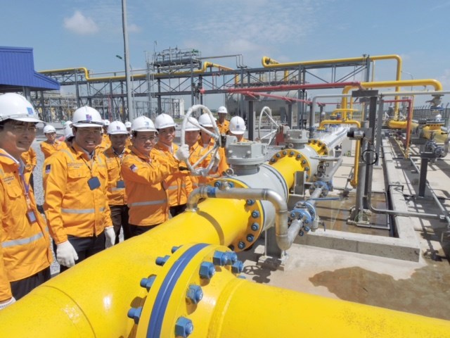 PV Gas đón dòng khi đầu tiên từ ngoài khơi Thái Bình