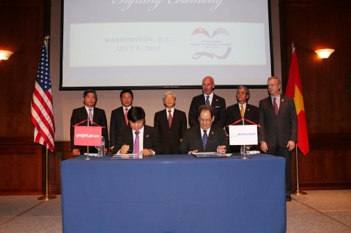 Vietjet ký kết thoả thuận hợp tác với Boeing