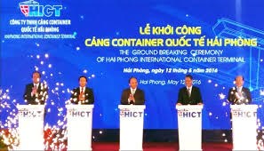 Khởi công dự án Cảng Container quốc tế Hải Phòng