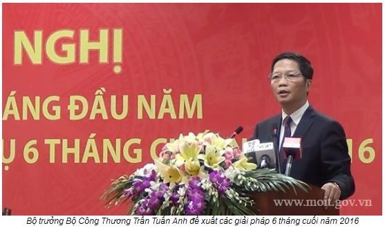 Ngành Công Thương sơ kết 6 tháng đầu năm 2016 