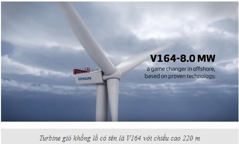 Turbine gió khổng lồ cung cấp lượng điện năng kỷ lục