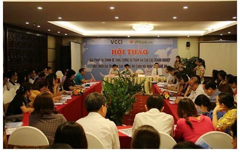 VCCI Nghệ An: Tăng cường doanh nghiệp vào chuỗi giá trị toàn cầu