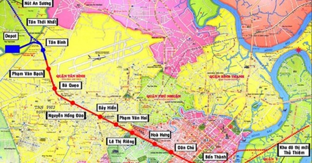 Tuyến metro Bến Thành - Tham Lương đội vốn 60%