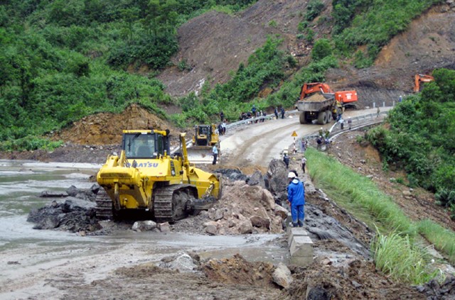 Đập 790 tại Cẩm Phả đang báo động đỏ