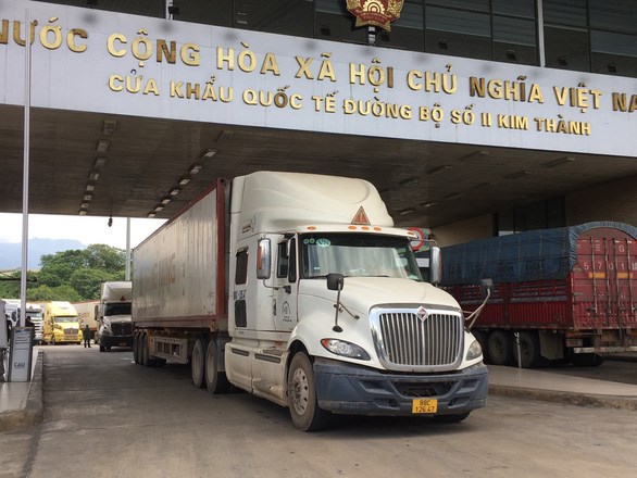 Cửa khẩu Kim Thành tạm dừng xuất nhập khẩu hàng hóa do phía Trung Quốc phát hiện virus SARS-CoV-2