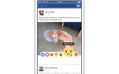  Facebook thay “dislike” bằng 6 nút “cảm xúc”