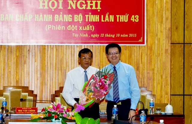 Ông Phạm Văn Tân giữ chức Phó Bí thư tỉnh Tây Ninh
