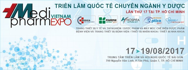 17-19/8: Triển lãm Quốc tế Chuyên ngành Y Dược Việt Nam 2017