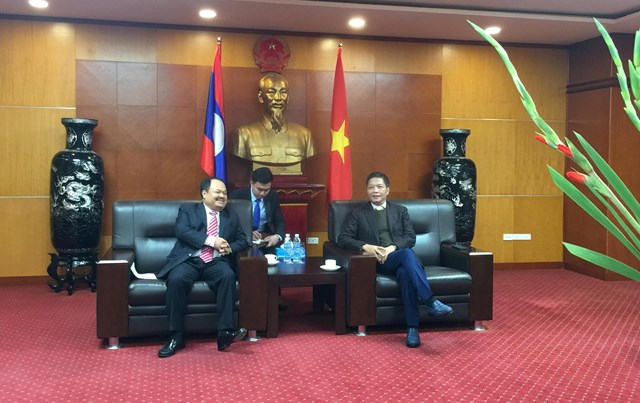 Bộ trưởng Trần Tuấn Anh tiếp Bộ Trưởng Bộ Năng lượng và Mỏ Lào 