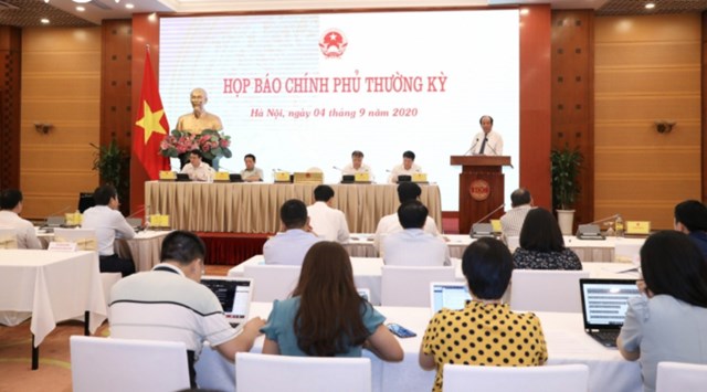 Họp báo Chính phủ thường kỳ tháng 8/2020