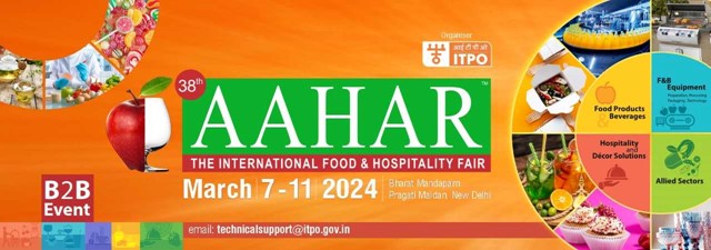 7-11/3/2024: Mời tham dự Hội chợ Thực phẩm & Khách sạn Quốc tế (AAHAR) lần thứ 38 tại Ấn Độ
