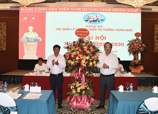 Đại hội Đảng bộ Cục Quản lý và Phát triển thị trường trong nước nhiệm kỳ 2025 - 2030