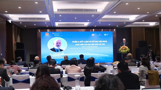 Hội nghị tổng kết dự án chính sách thương mại và xúc tiến xuất khẩu do Thụy sĩ tài trợ