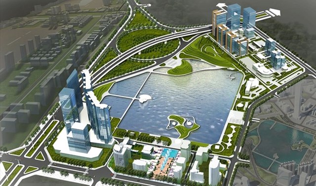 Hà Nội khởi công dự án công viên, hồ điều hòa nghìn tỷ tại Cầu Giấy