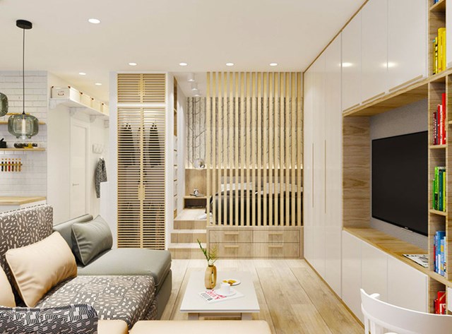 Thiết kế nội thất “cực chất” của căn hộ 37m2 cho người độc thân