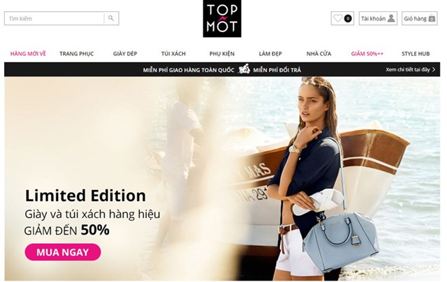 TOP MỐT tham vọng dẫn đầu thị trường thời trang bán lẻ trực tuyến tại Việt Nam