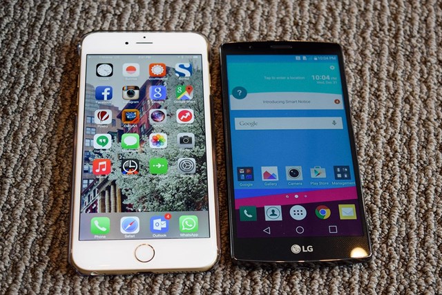 So sánh iPhone 6 Plus và LG G4