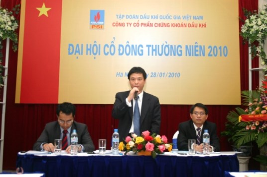 PSI chốt danh sách cổ đông Đại hội đồng cổ đông bất thường năm 2010